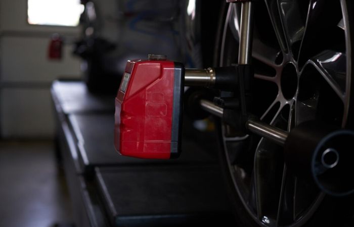 Wheel alignment check at RR Automotive Mickleham